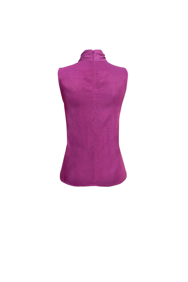 Atenas Oversize Bow - Neck Cotton Blusa - Reina Diaz
