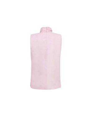 Atenas Oversize Bow - Neck Cotton Blusa - Reina Diaz