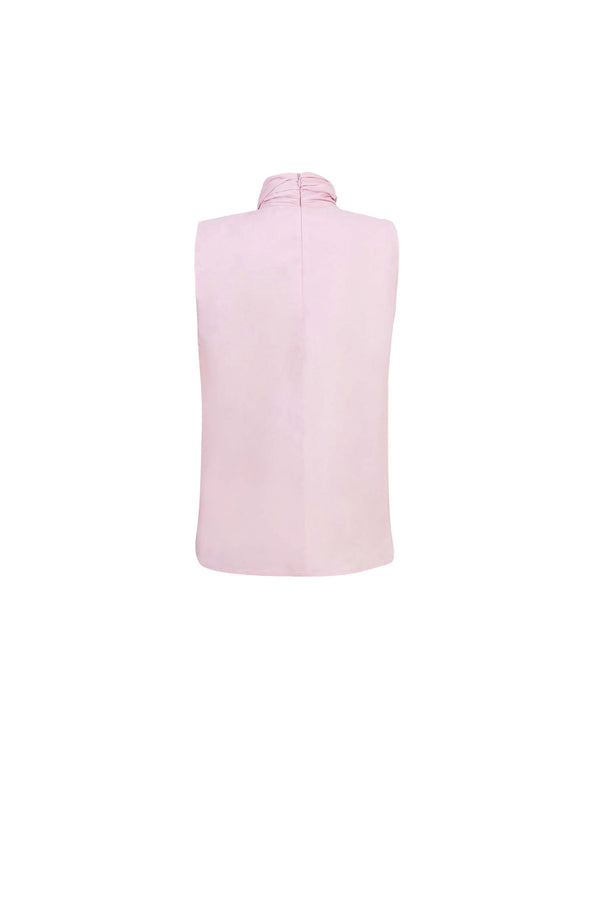 Atenas Oversize Bow - Neck Cotton Blusa - Reina Diaz
