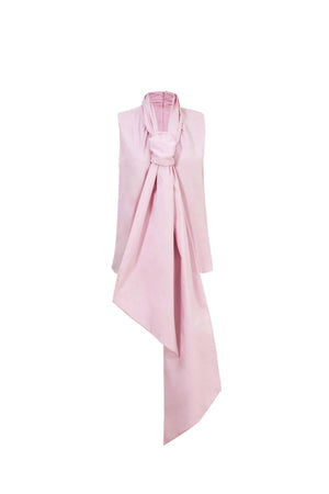 Atenas Oversize Bow - Neck Cotton Blusa - Reina Diaz