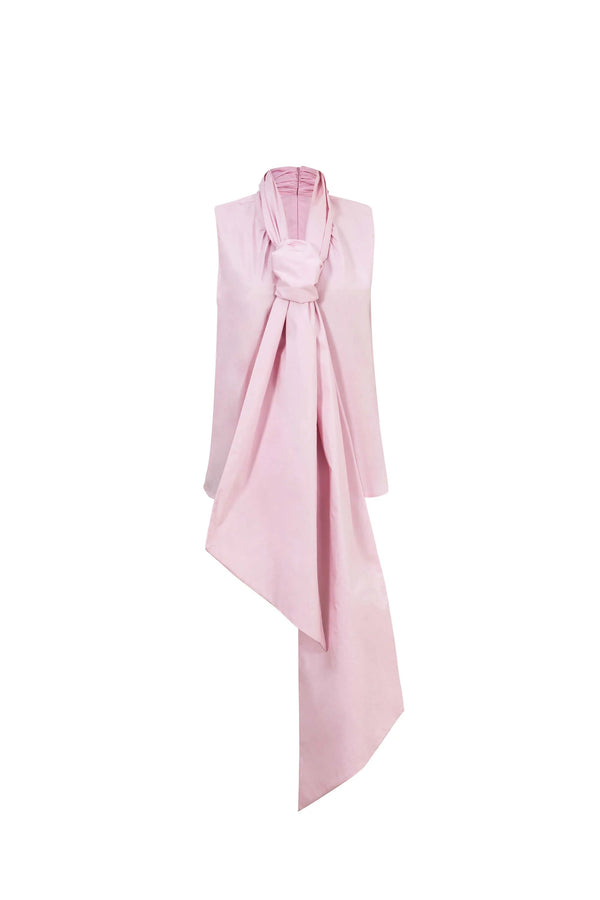 Atenas Oversize Bow - Neck Cotton Blusa - Reina Diaz