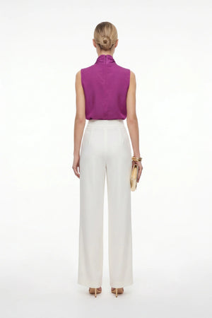 Atenas Oversize Bow - Neck Cotton Blusa - Reina Diaz