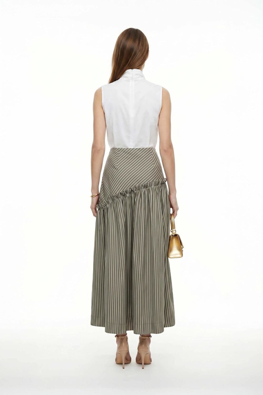 Atenas Oversize Bow - Neck Cotton Blusa - Reina Diaz