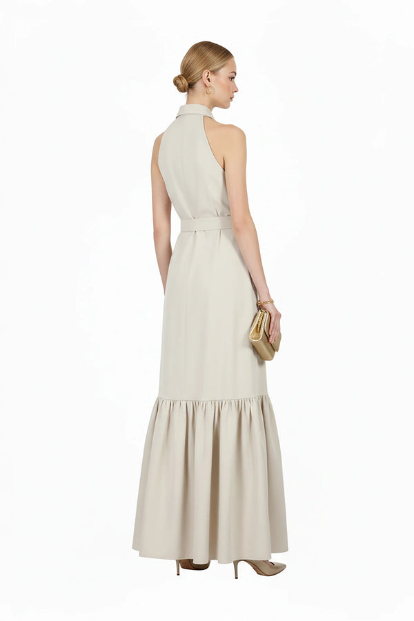 Aurelia Halter Maxi Vestido - Reina Diaz