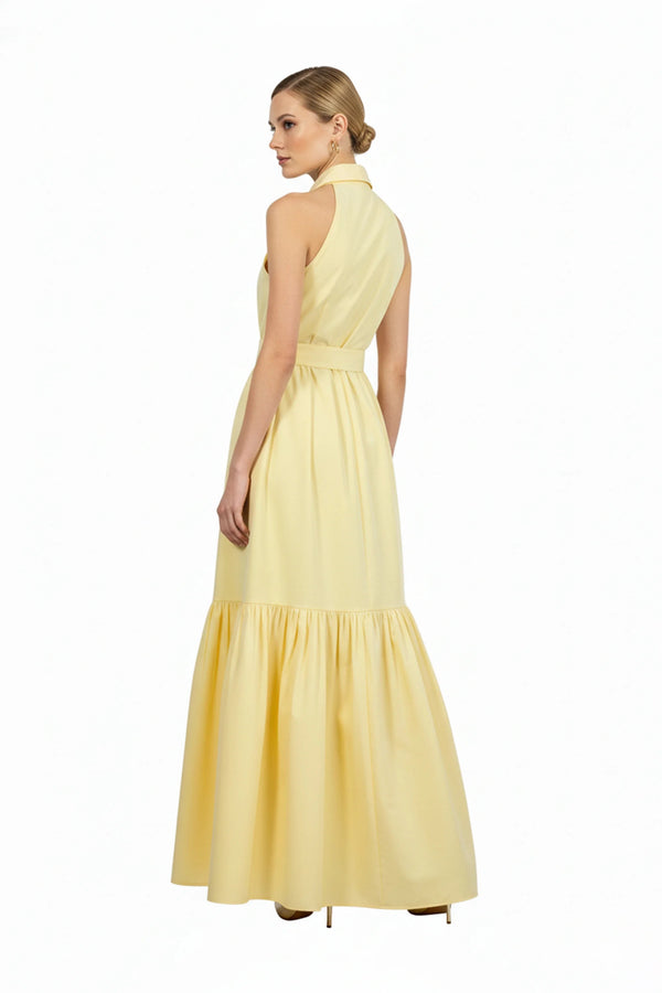 Aurelia Halter Maxi Vestido - Reina Diaz