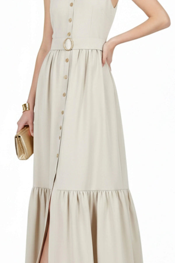 Aurelia Halter Maxi Vestido - Reina Diaz