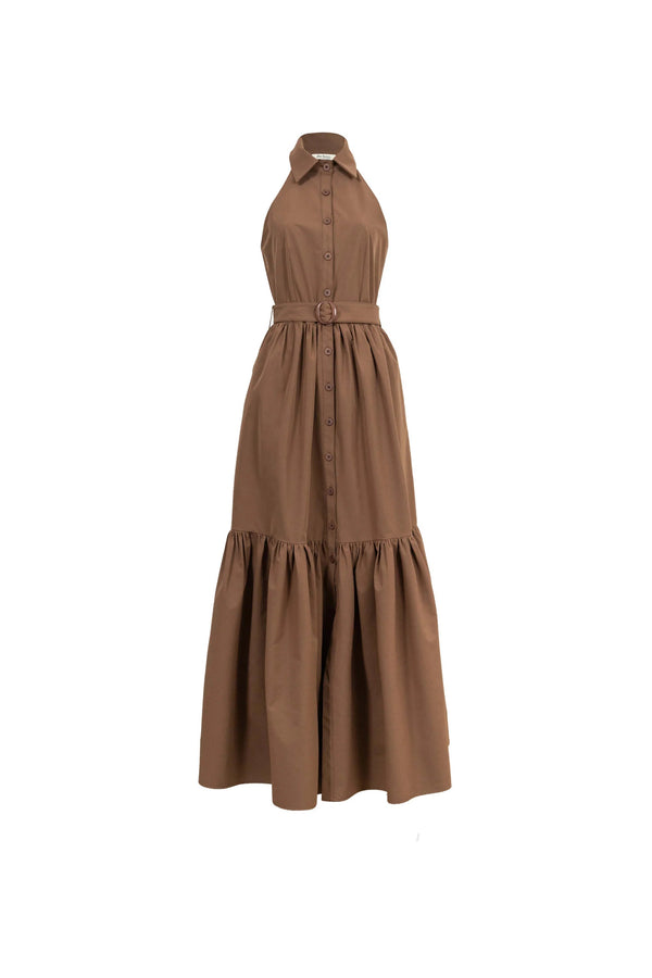 Aurelia Halter Maxi Vestido - Reina Diaz