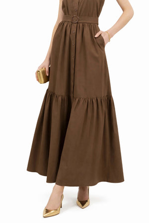 Aurelia Halter Maxi Vestido - Reina Diaz