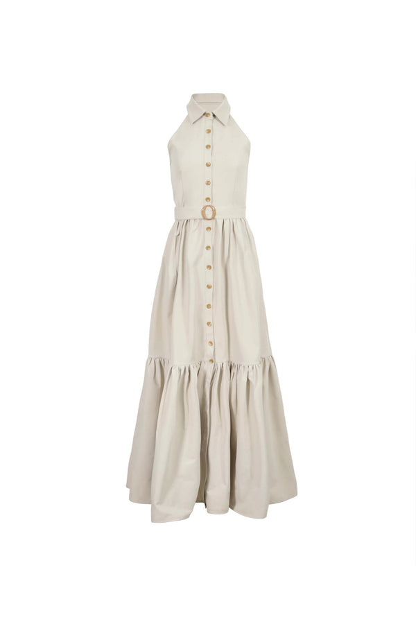 Aurelia Halter Maxi Vestido - Reina Diaz