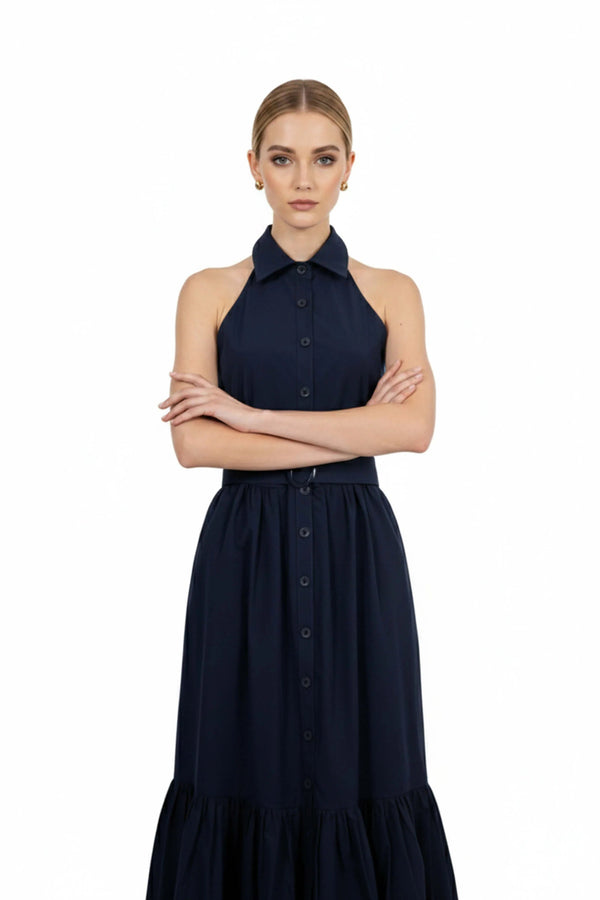 Aurelia Halter Maxi Vestido - Reina Diaz