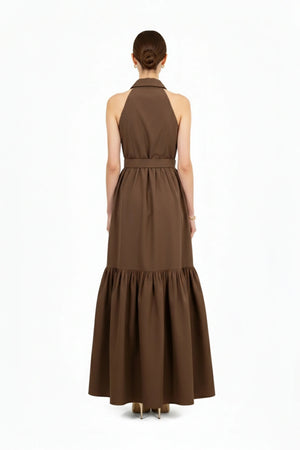 Aurelia Halter Maxi Vestido - Reina Diaz