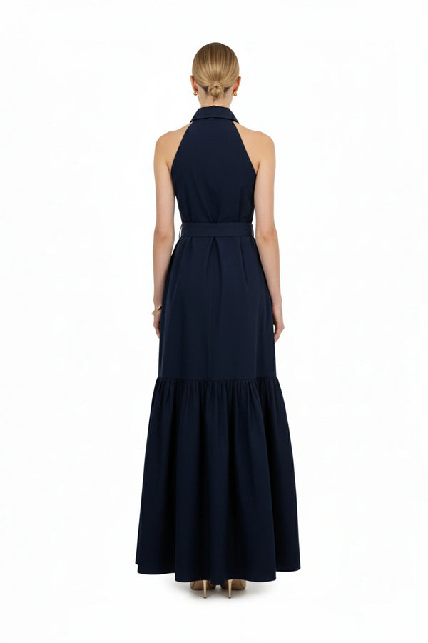 Aurelia Halter Maxi Vestido - Reina Diaz