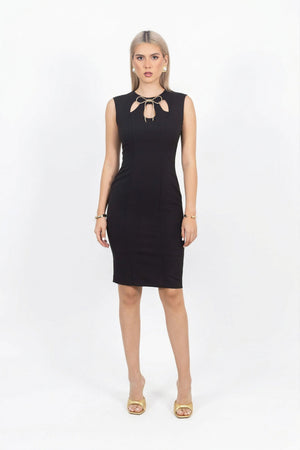 Aylin Crystal Bow Vestido - Reina Diaz