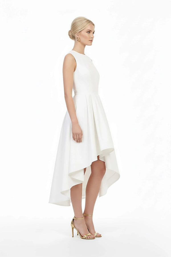 Beatriz Asymmetric High - Low Vestido - Reina Diaz