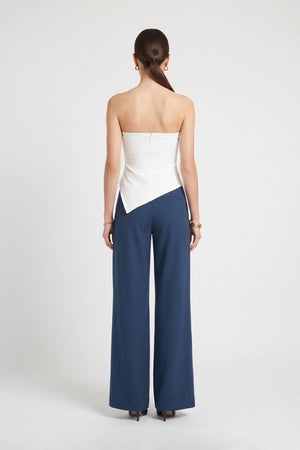 Berenice High-Waist Wide-Leg Burgundy Pantalón 532154 COB - Reina Diaz