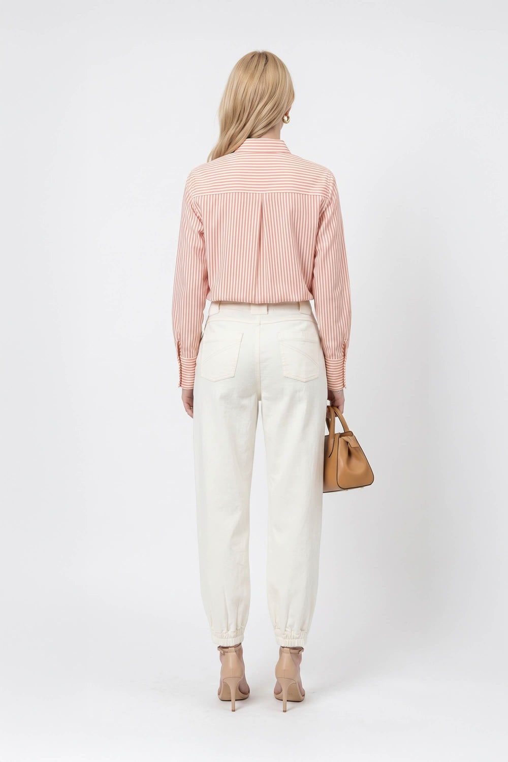 Berenice Ruffle-Neck Pintuck Blusa 752942 - Reina Diaz