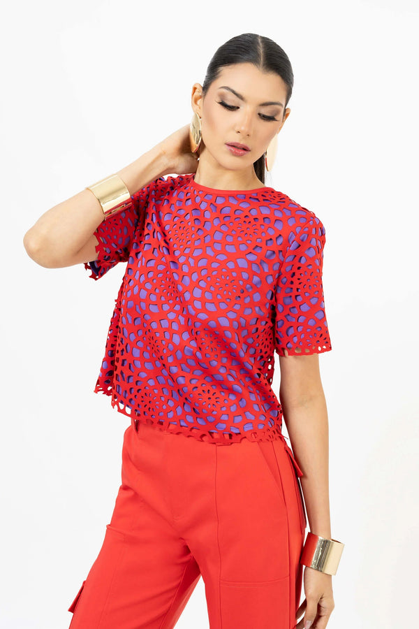 Blusa - 554221 - MOR - Reina Diaz
