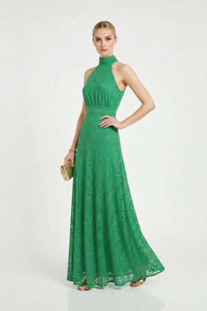 Briana Halter Maxi Vestido - Reina Diaz