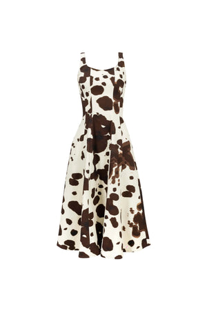 Brooke Cow Print Vestido - Reina Diaz
