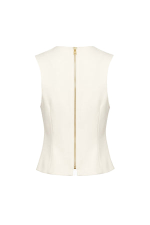 Camila Gold Flower Button Chaleco Top 501558 HUE - Reina Diaz