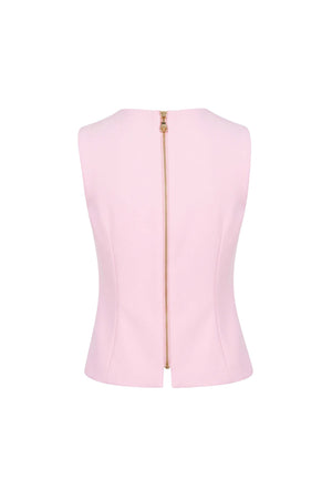 Camila Gold Flower Button Chaleco Top 501558 ROS - Reina Diaz