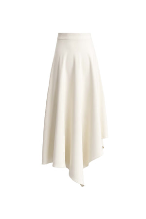 Camila High-Waist Asymmetric Midi Falda 541375 HUE - Reina Diaz
