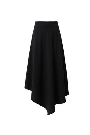 Camila High-Waist Asymmetric Midi Falda 541375 NEG - Reina Diaz