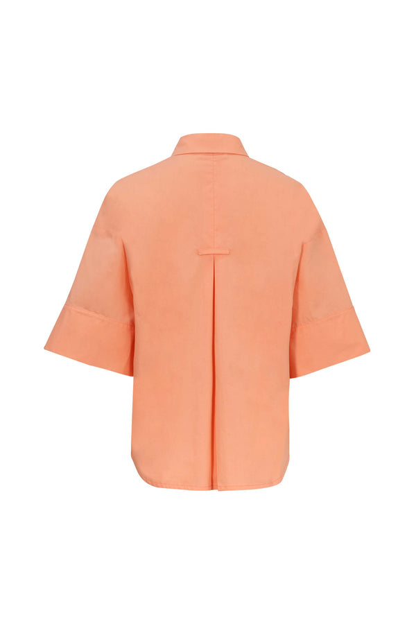 Camila One-Shoulder Smocked-Cuff Blusa 752992 - Reina Diaz