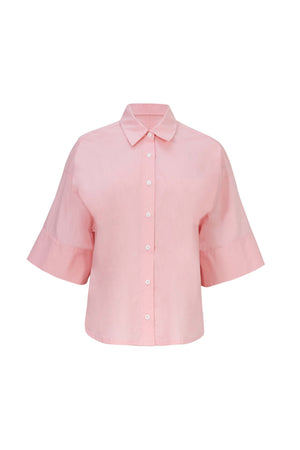 Camila One-Shoulder Smocked-Cuff Blusa 752992 - Reina Diaz