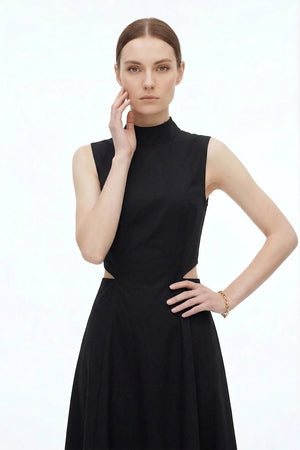 Camila Peplum Strap Maxi Vestido - Reina Diaz