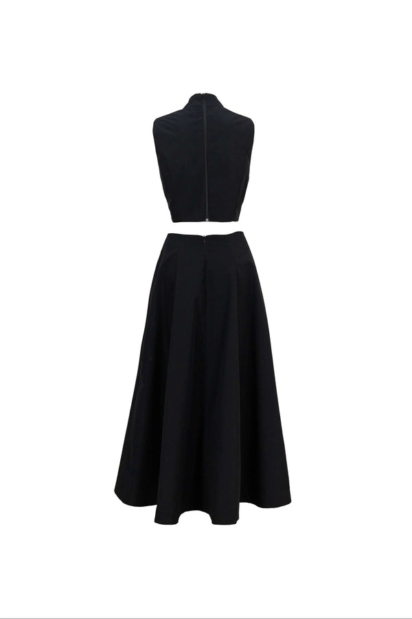 Camila Peplum Strap Maxi Vestido - Reina Diaz