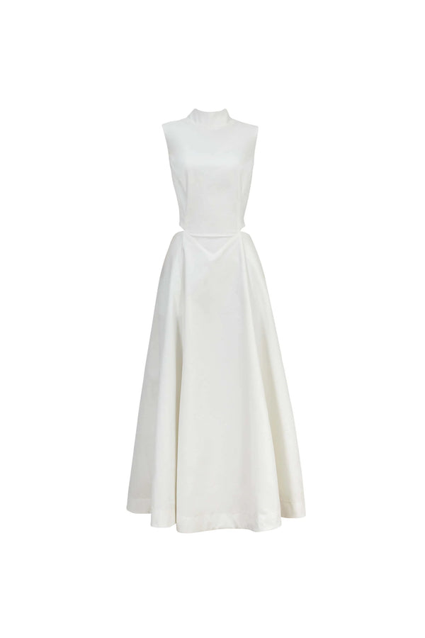 Camila Peplum Strap Maxi Vestido - Reina Diaz