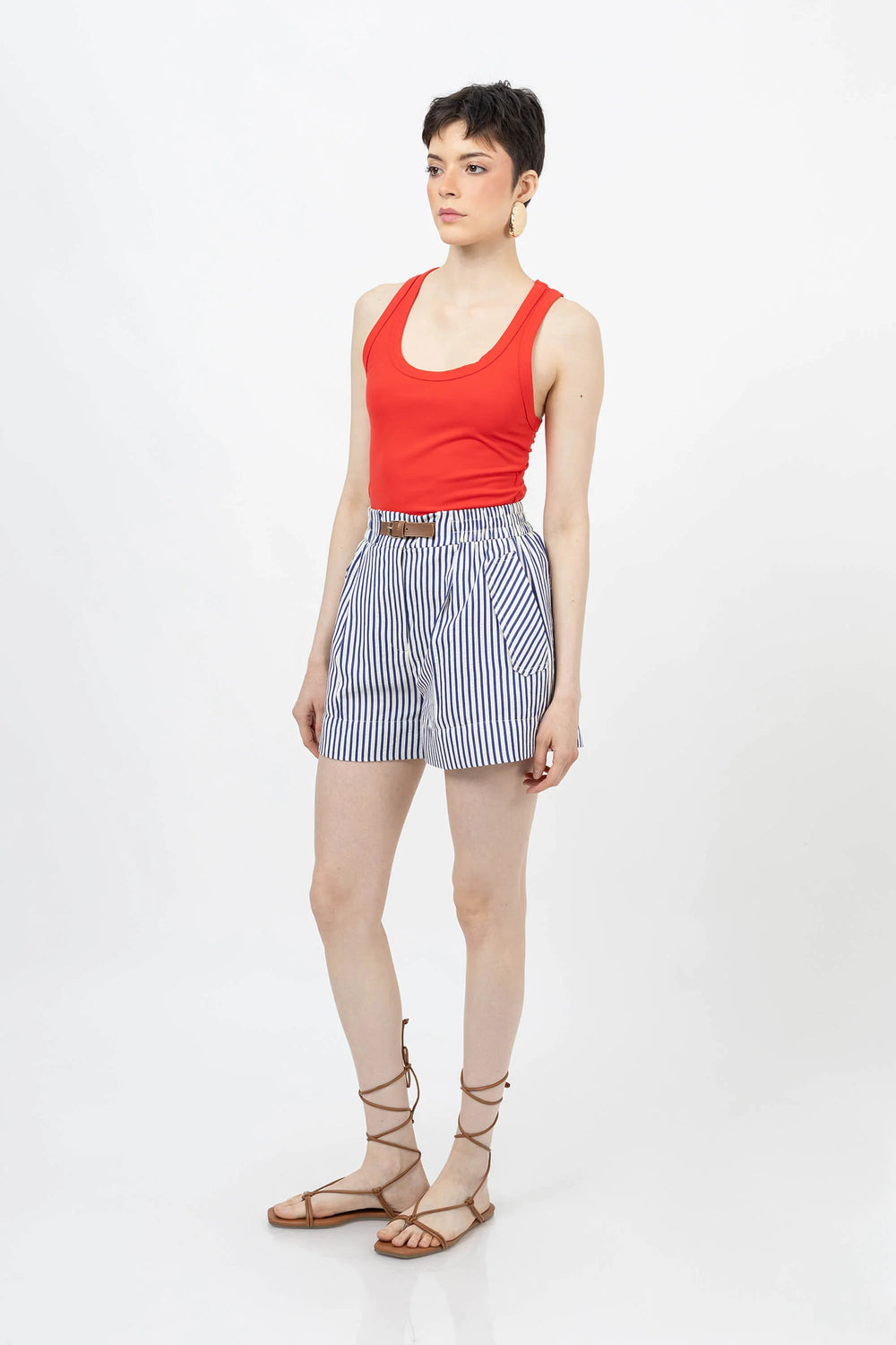 Camila Striped Short - Reina Diaz