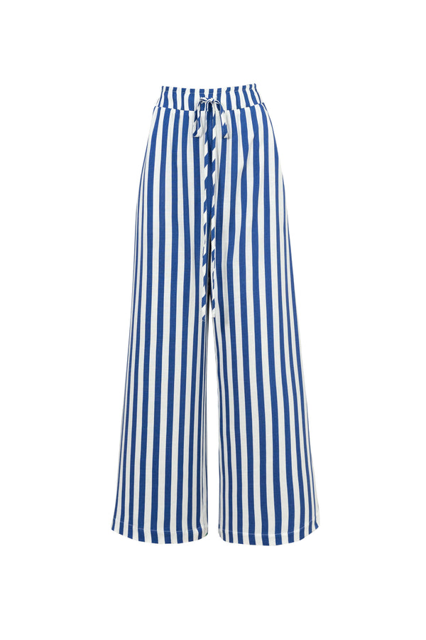 Cannes Striped High - Waist Tech Pants - Reina Diaz