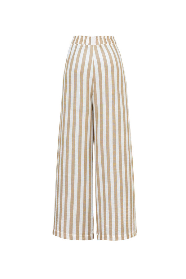 Cannes Striped High - Waist Tech Pants - Reina Diaz