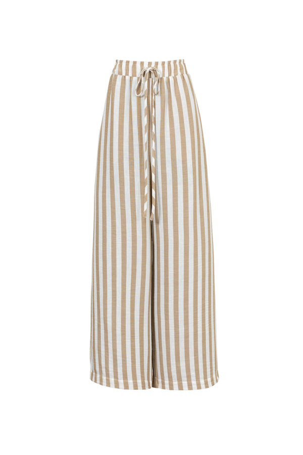Cannes Striped High - Waist Tech Pants - Reina Diaz