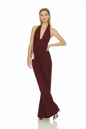 Carlotta Halter Wide Leg Mono - Reina Diaz