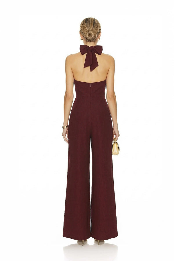 Carlotta Halter Wide Leg Mono - Reina Diaz