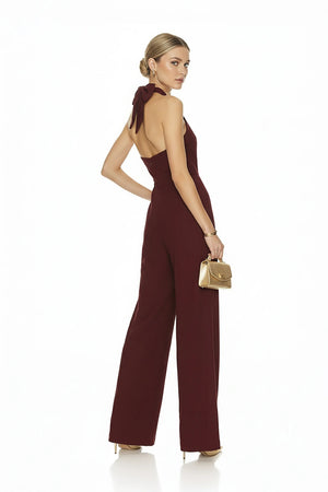 Carlotta Halter Wide Leg Mono - Reina Diaz