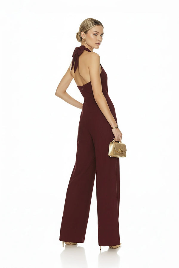 Carlotta Halter Wide Leg Mono - Reina Diaz