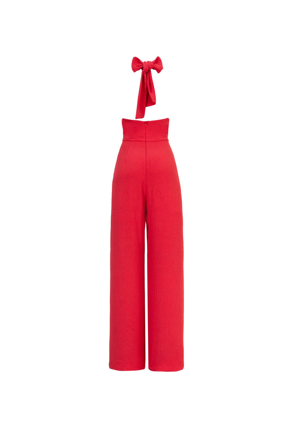 Carlotta Halter Wide Leg Mono - Reina Diaz