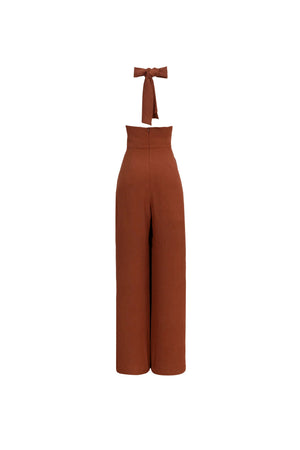 Carlotta Halter Wide Leg Mono - Reina Diaz