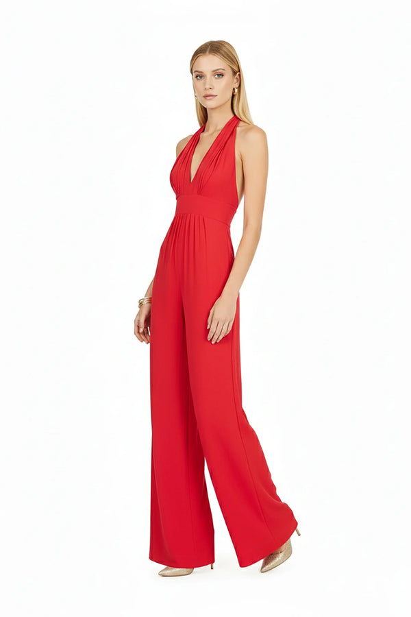 Carlotta Halter Wide Leg Mono - Reina Diaz