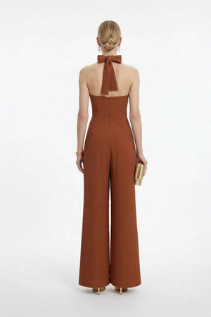 Carlotta Halter Wide Leg Mono - Reina Diaz