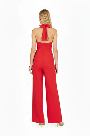 Carlotta Halter Wide Leg Mono - Reina Diaz