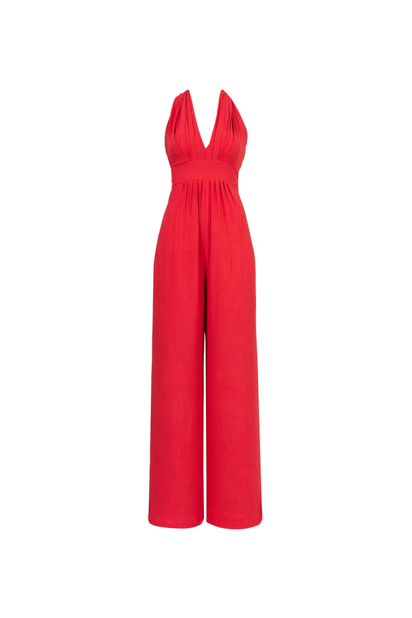 Carlotta Halter Wide Leg Mono - Reina Diaz