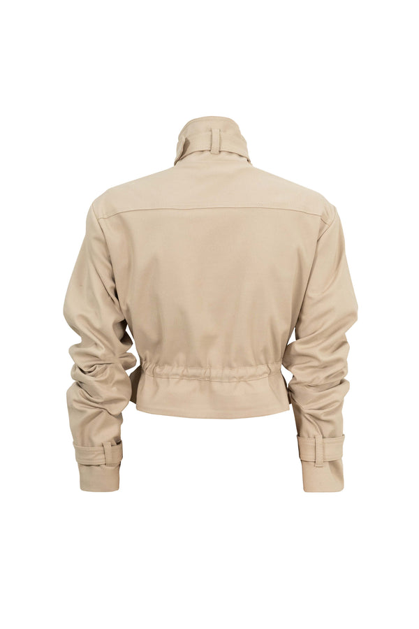 Cassandra Cropped Utility Jacket 700495 LAT - Reina Diaz