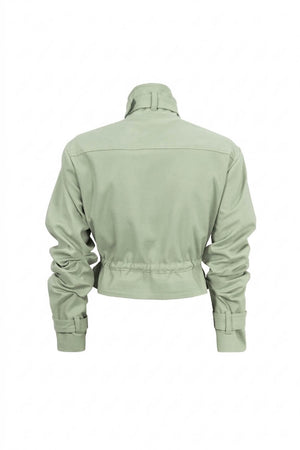 Cassandra Cropped Utility Jacket 700495 MUS - Reina Diaz
