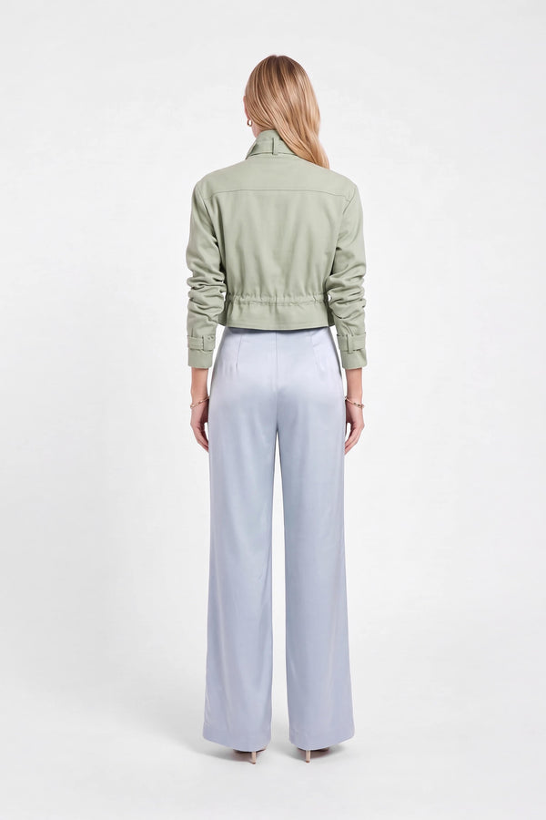 Cassandra Cropped Utility Jacket 700495 MUS - Reina Diaz
