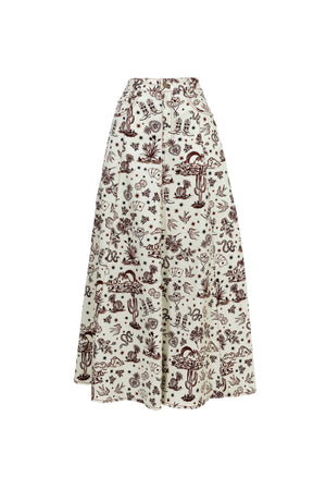 Cassandra High-Waist A-Line Falda Larga 740987 - Reina Diaz